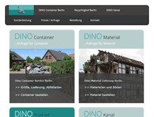 Tablet Screenshot of dino-container.de